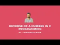 Reverse Of Number Using Recursion In C Programming