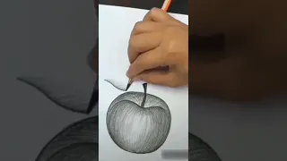 رسم تفاحة بطريقة ررائعة 