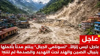 بث عاجل   الطوفان الأبيض   تسونامي الجبال يبتلع نيبال   هل اقتربت موجة الهند  دندنها