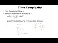 Ceiling Value for Logarithmic Complexity For Loop Code Analyze Time Complexity O log n