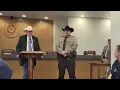RAW Kory Skinner recognized for promotion to sergeant by Tom Green County Sheriff Nick Hanna