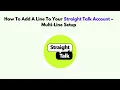 How To Add a Line to Your Straight Talk Account - Multi-Line Setup