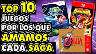 Top 10 - Juegos que nos hicieron AMAR cada Saga de Nintendo [Mundo N Íntimo #145]