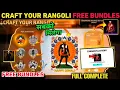 Download Lagu Craft Your Rangoli 🪔 FREE BUNDLES 🎇 diwali complete kaise kare New Event Diwali Free Fire new event
