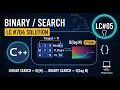 LeetCode 704 Binary Search C Brute Force to Optimal Solution O log N Explained