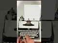 Suara ketikan mesin ketik Underwood Tuxedo. #mesinketik #retro #mesin #mengetik #suaraasmrs