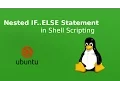 Nested IF ELSE statement in Shell Scripting in hindi