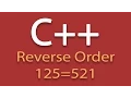 Display A Number In Reverse Order Using C