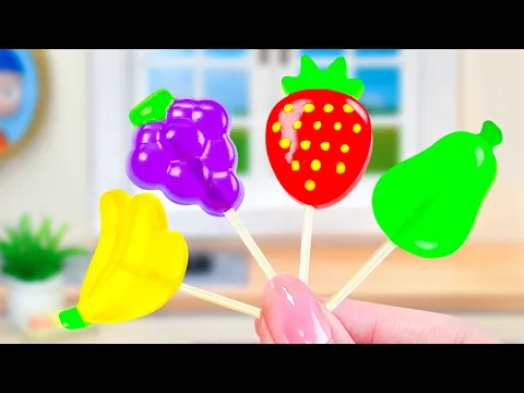 Download MP3 Yummy Jelly Fruit Recipe 🍭 How To Make Fruit Jelly 🍓 Miniature Jelly Making By Little Cakes Corner