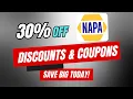 30 Off NAPA Auto Parts Coupon Code Promo Codes Discounts