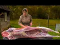 Download Lagu A woman living alone in the mountains roasted a whole lamb — but for what???