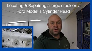Cold Metal Casting Repair | Ford Model T Cylinder Head | How to locate a cylinder head crack |