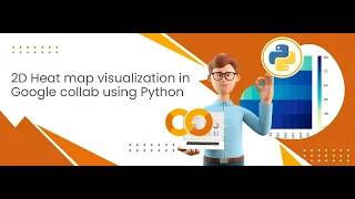 2D heat map visualization in google colab using python