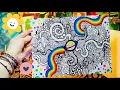 HOW TO DOODLE TRIPPY ART draw with me
