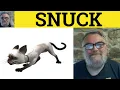 Snuck Meaning - Snuck Examples
