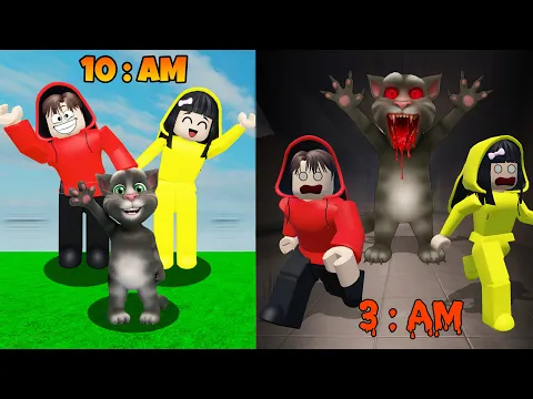 Video Thumbnail: Yuta, Mio Dan Baby Celine Kabur Dari Talking Tom Jam 3 Pagi || ROBLOX