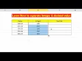 Learn How to separate Integer decimal value
