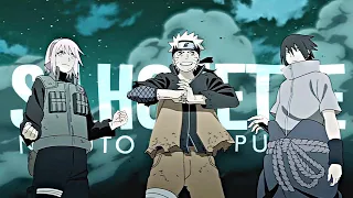 NARUTO Silhouette 20th Anniversary HBD Naruto 