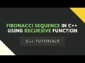 Fibonacci Sequence in C using Recursive Function