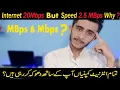 Internet Speeds Explained Mbps vs MBps Bits vs Bytes Difference in Urdu Hindi