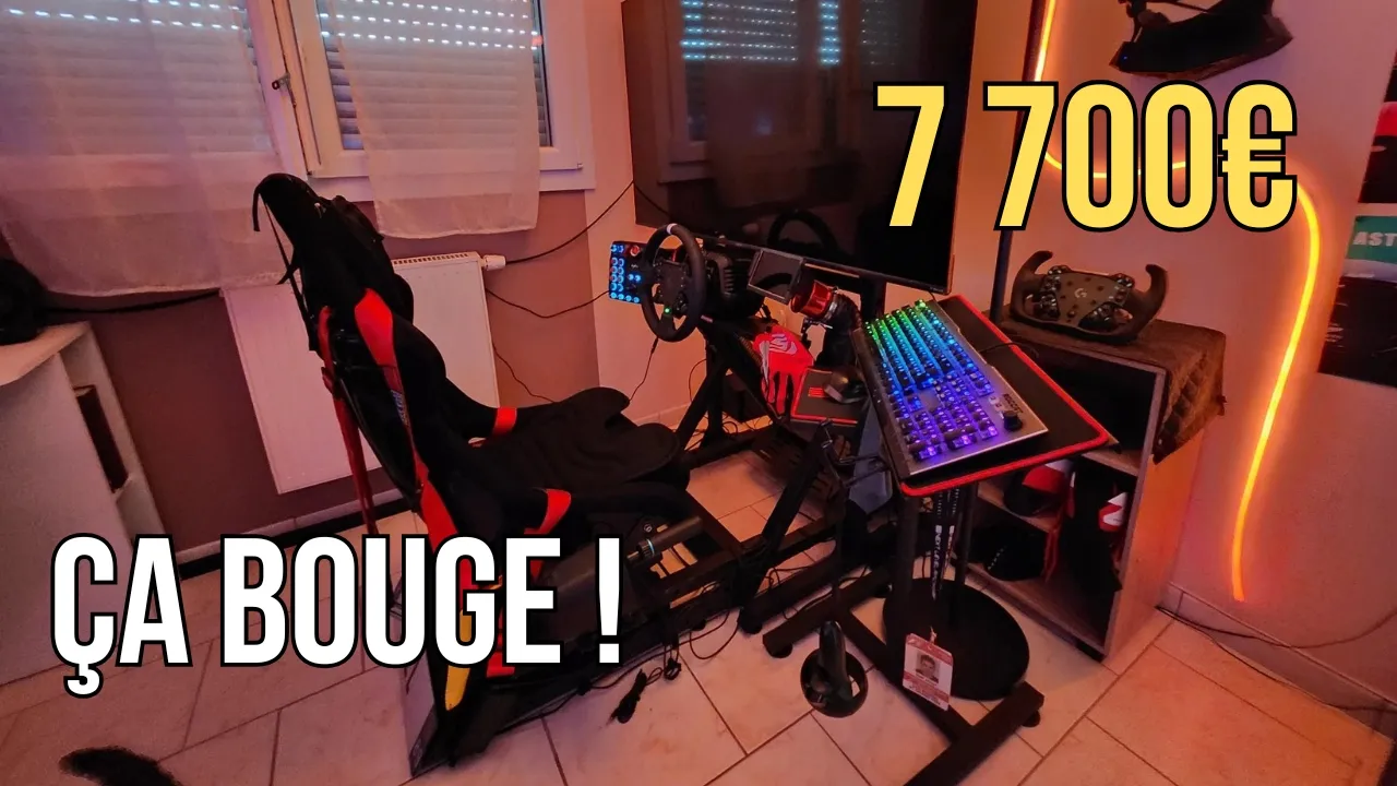 Il a mis un seat mover sur son setup Logitech — Setup Sim Racing à 7 700€ (Setup Review)