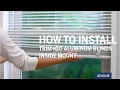 How to Install LEVOLOR Trim Go Aluminum or Vinyl Blinds - Inside Mount