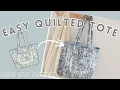 FREE Quilted Tote Bag Pattern Easy Beginner-Friendly Sewing Tutorial Willow Bloom Tote