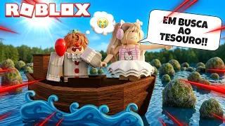 ROBLOX-FIZEMOS VÁRIOS BARCOS PARA CHEGAR ATÉ O TESOURO!!🪎