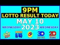 9pm Lotto Result Today May 10 2023 Wednesday