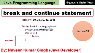 break and continue statement in Java Java Programming Language Java