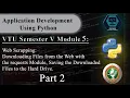 Application Development Using Python VTU 5th SEM Module 5 18CS55 - Part 2