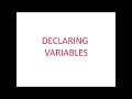 Oracle Database - PLSQL Declaring Variables