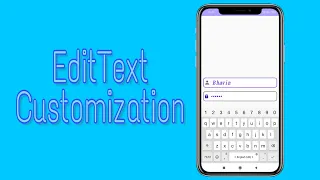 EditText customization tutorial Android studio