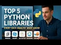 Top 5 Python Libraries Every Data Analyst Should Know 2025