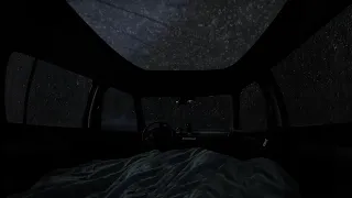 Fall Asleep Instantly with Heavy Rain Sounds in a Car Powerful Night Thunder in the Rainforest