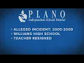 Former Plano ISD teacher accused of improper relationship with a student district says