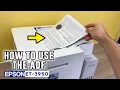 How to Use the ADF of the Epson ET-3950 Printer - Automatic Document Feeder