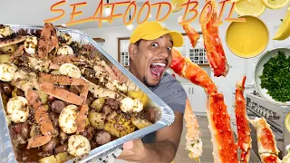 MAKING A SEAFOOD BOIL FOR THE FIRST TIME | QUITE PERRY