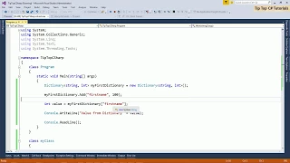 Understanding Dictionary Basic C net Part-1