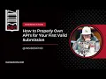 How to Properly Own API s for Your First Valid Submission InsiderP