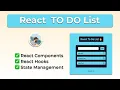 Todo List app using React Hooks useState - ReactJS Project