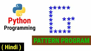 Python Pattern Programs Printing Stars in G Shape