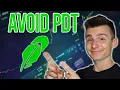 How To Avoid The PDT Rule On Robinhood Robinhood Cash Account Tutorial