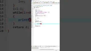 Reverse a string in C codingexploreryt