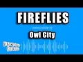 Download Lagu Owl City - Fireflies (Karaoke Version)