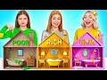 Download Lagu Rumah Satu Warna Tantangan | Kaya vs Bangkrut vs Sangat Kaya Super Hyper DO