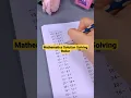 Mathematics Solution Solving Roller
