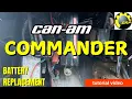 Can-Am Commander Battery Replacement Tutorial - Step-by-Step Guide