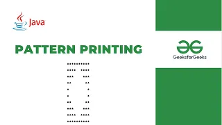 Solving Pattern Printing Problem on GeeksForGeeks using Java Logic Code Explained Step-by-Step