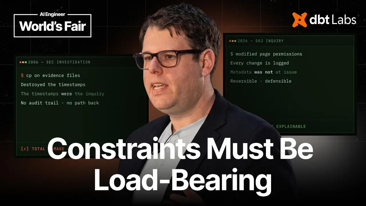 AI’s Jurassic Park Period — Aaron Stanley, dbt Labs: video thumbnail